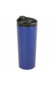 Lacivert 450 ml French Press özellikli lazer logo baskılı kurumsal promosyon termos